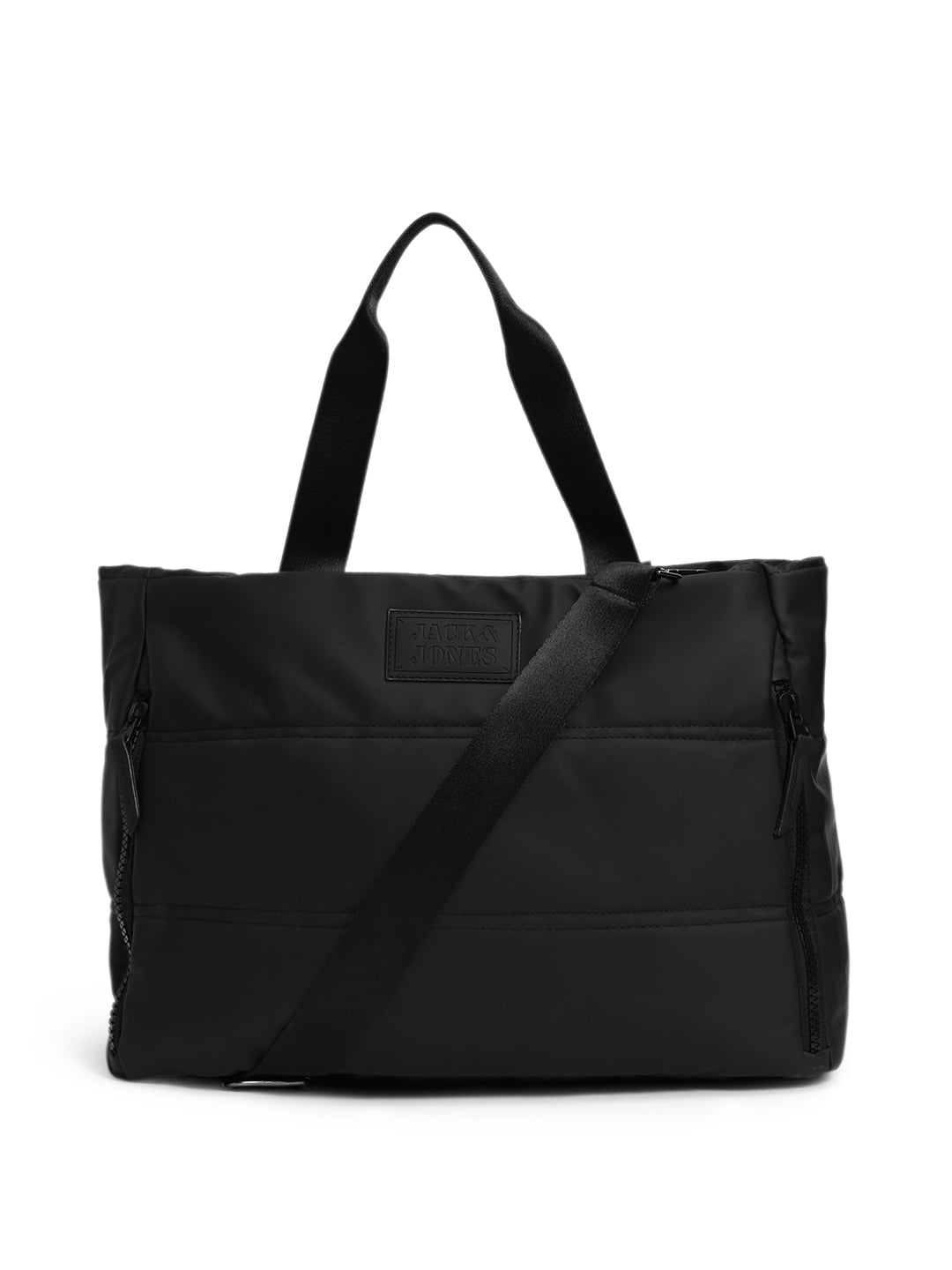 Black PU Tote Bag