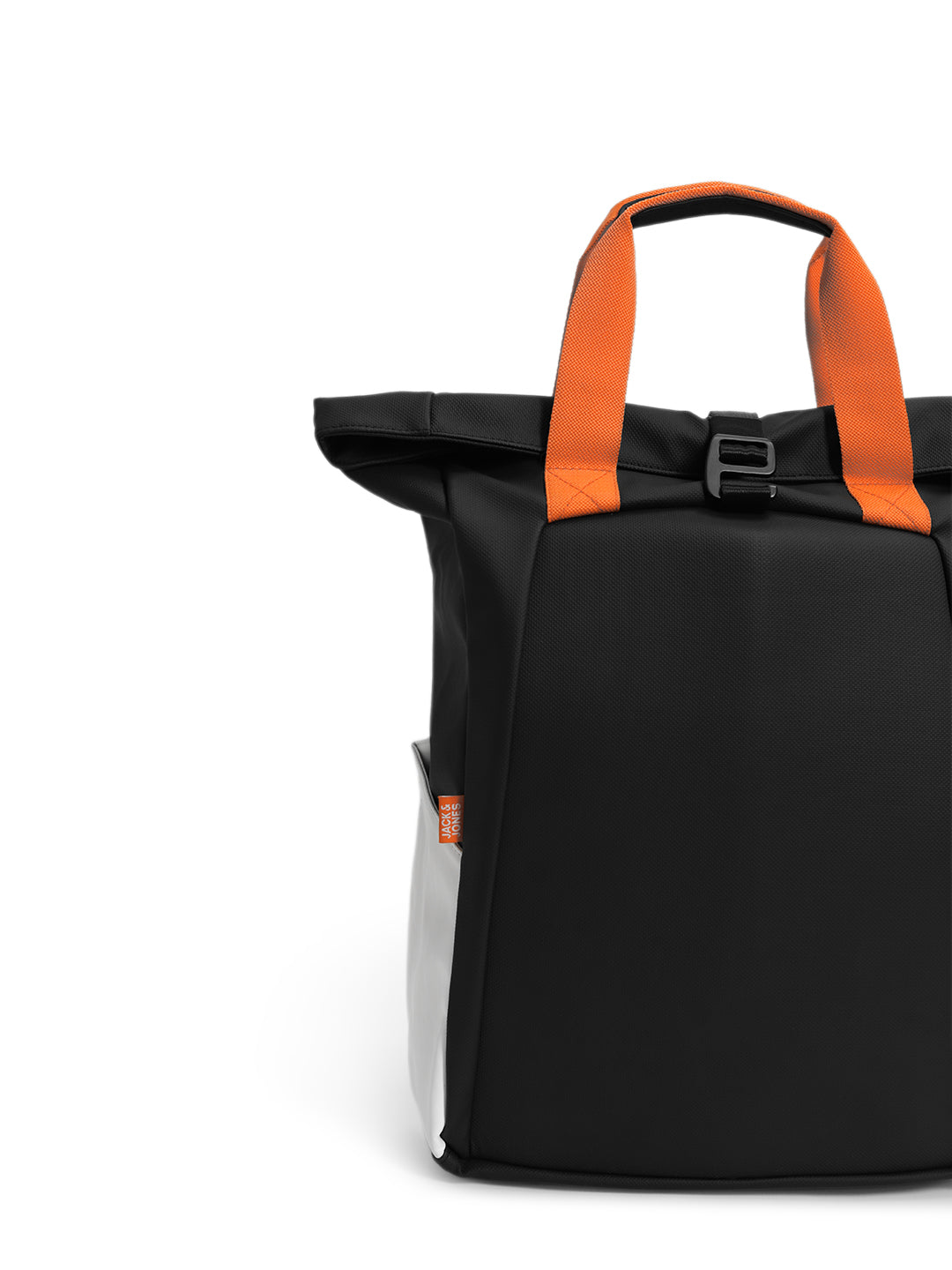 Black Moulded Colourblocked Backpack