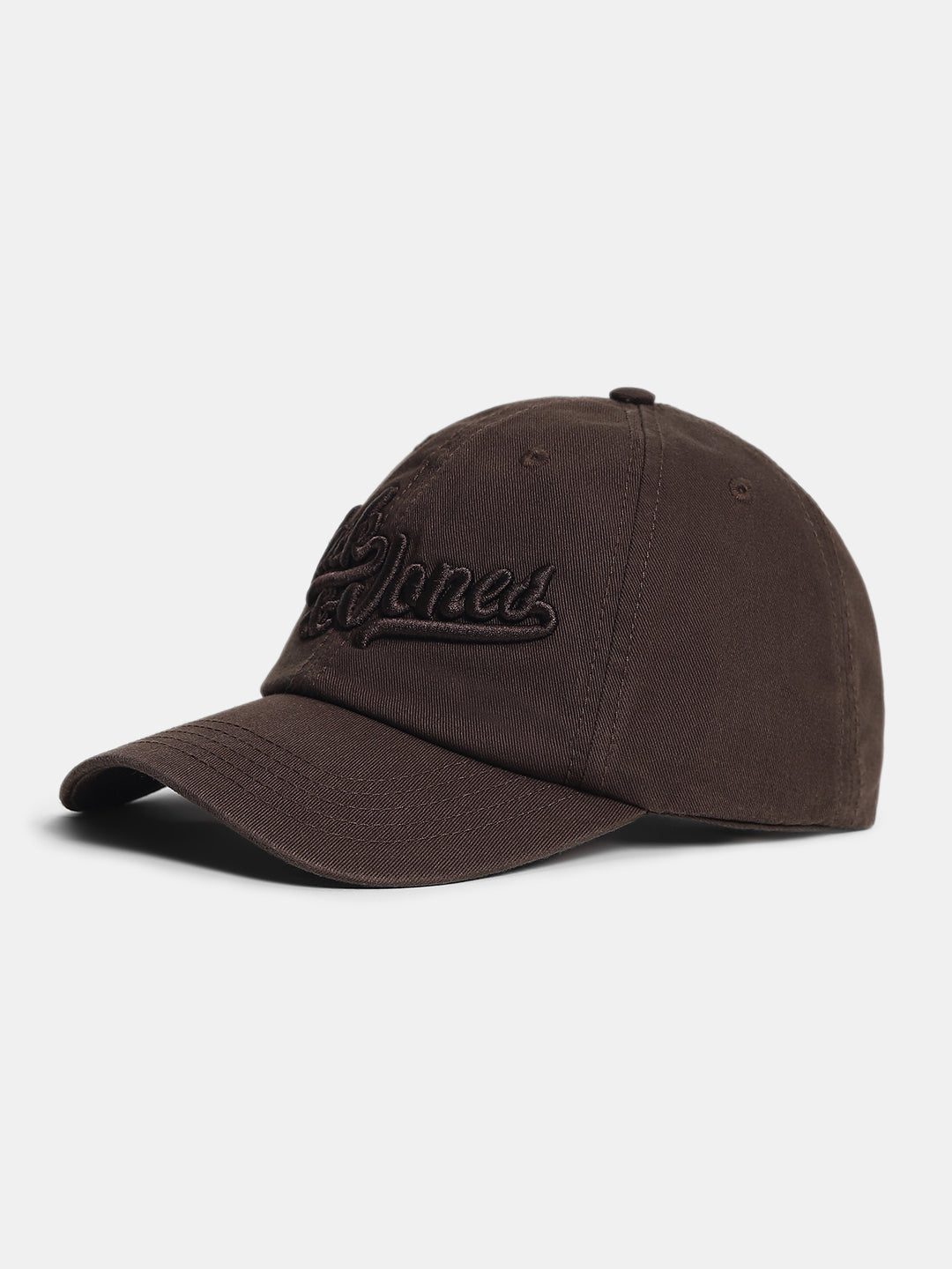 Brown Embroidered Logo Baseball Cap