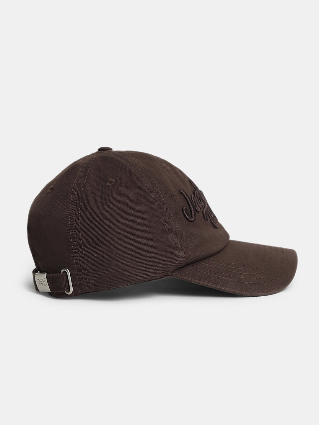 Brown Embroidered Logo Baseball Cap