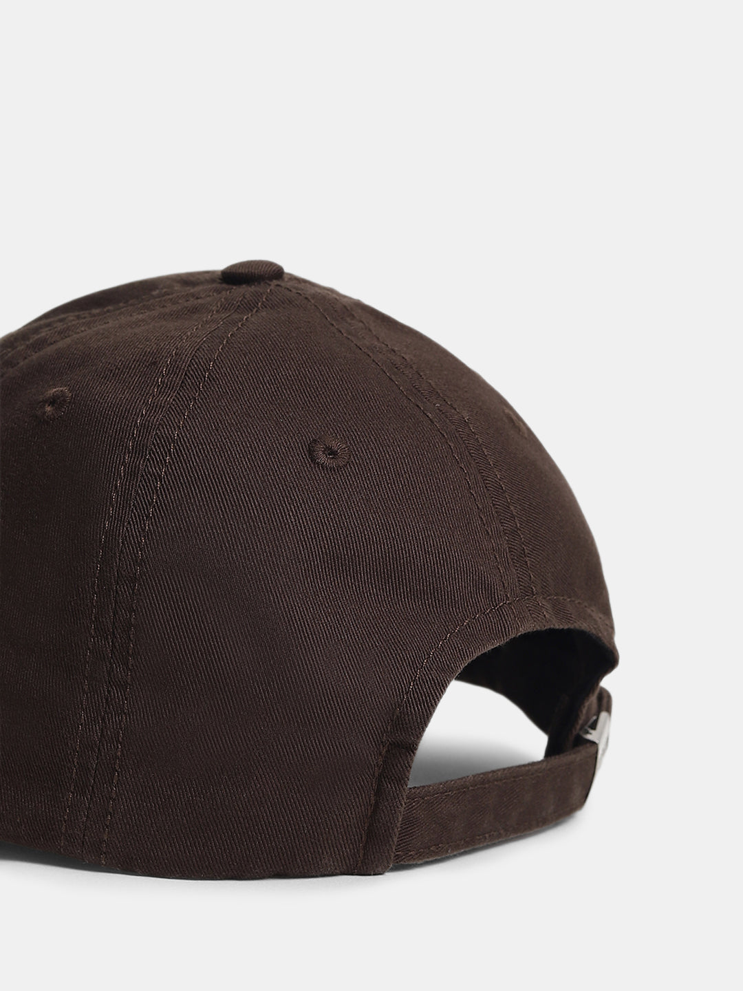Brown Embroidered Logo Baseball Cap