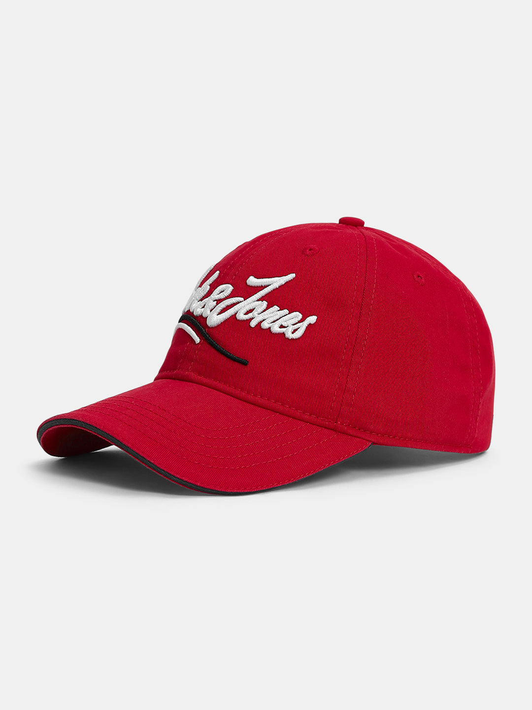 Red Cursive Logo Baseball Cap