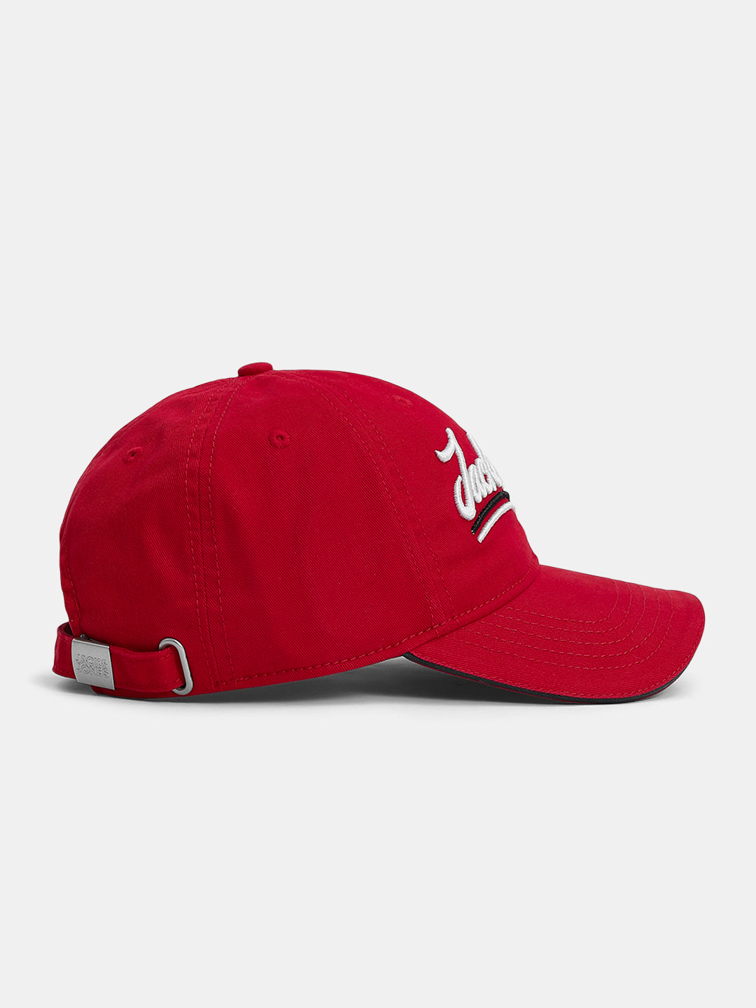 Red Cursive Logo Baseball Cap