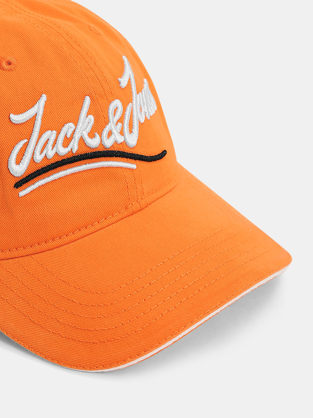 Orange Cursive Logo Baseball Cap