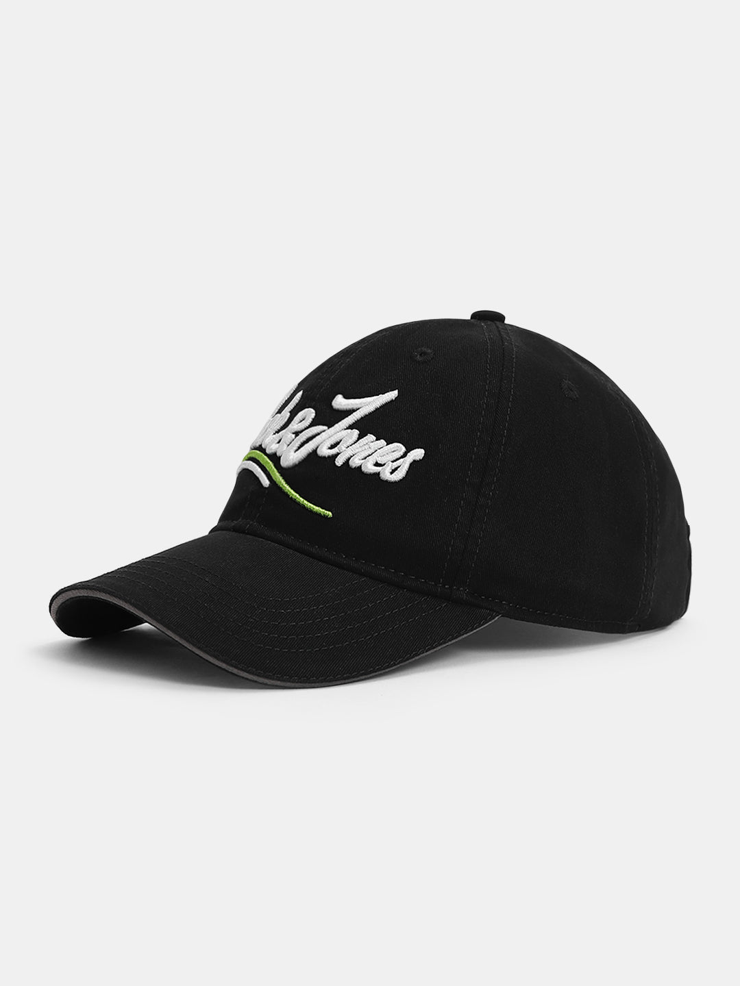 Black Cursive Logo Baseball Cap