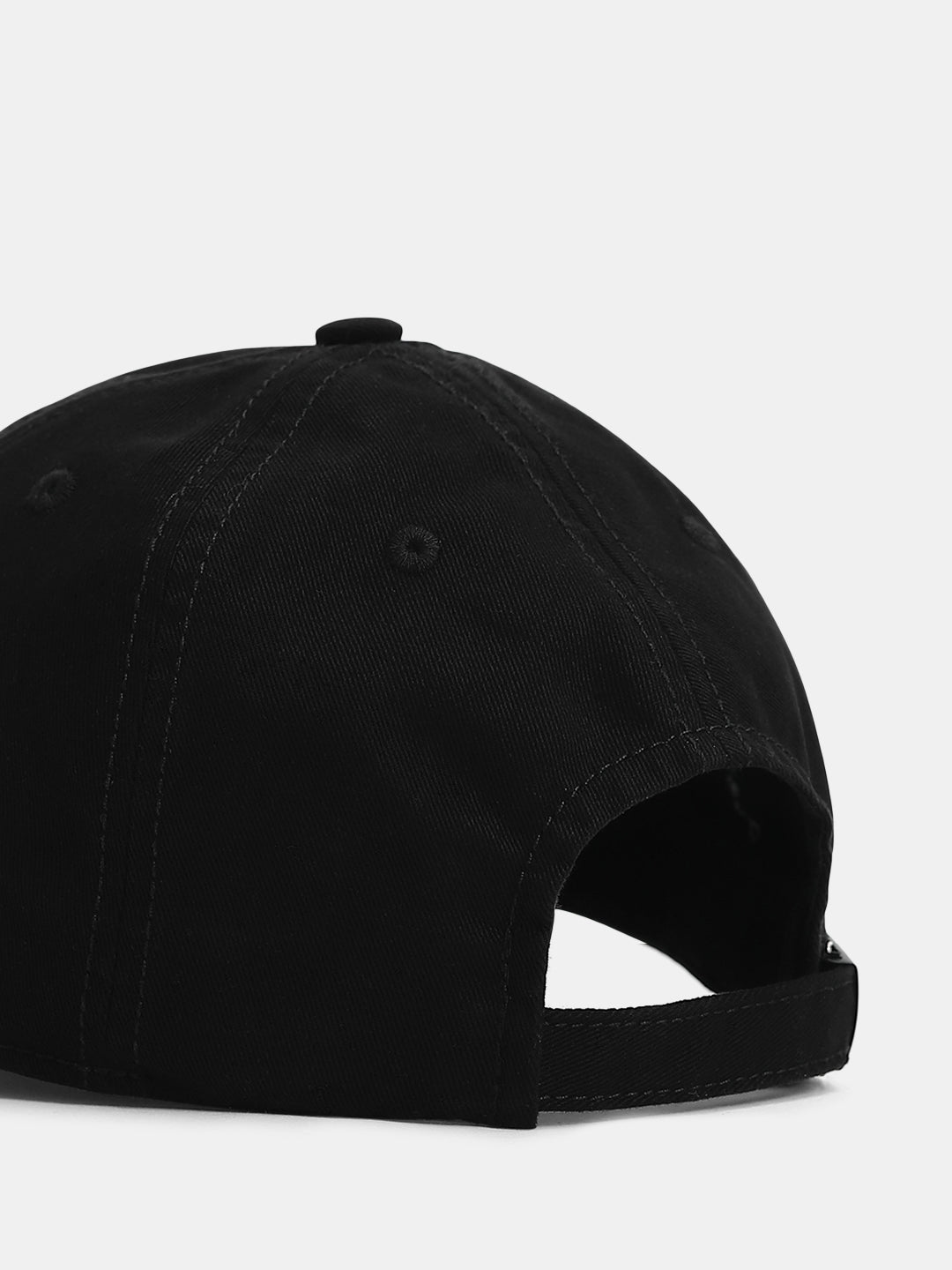 Black Cursive Logo Baseball Cap