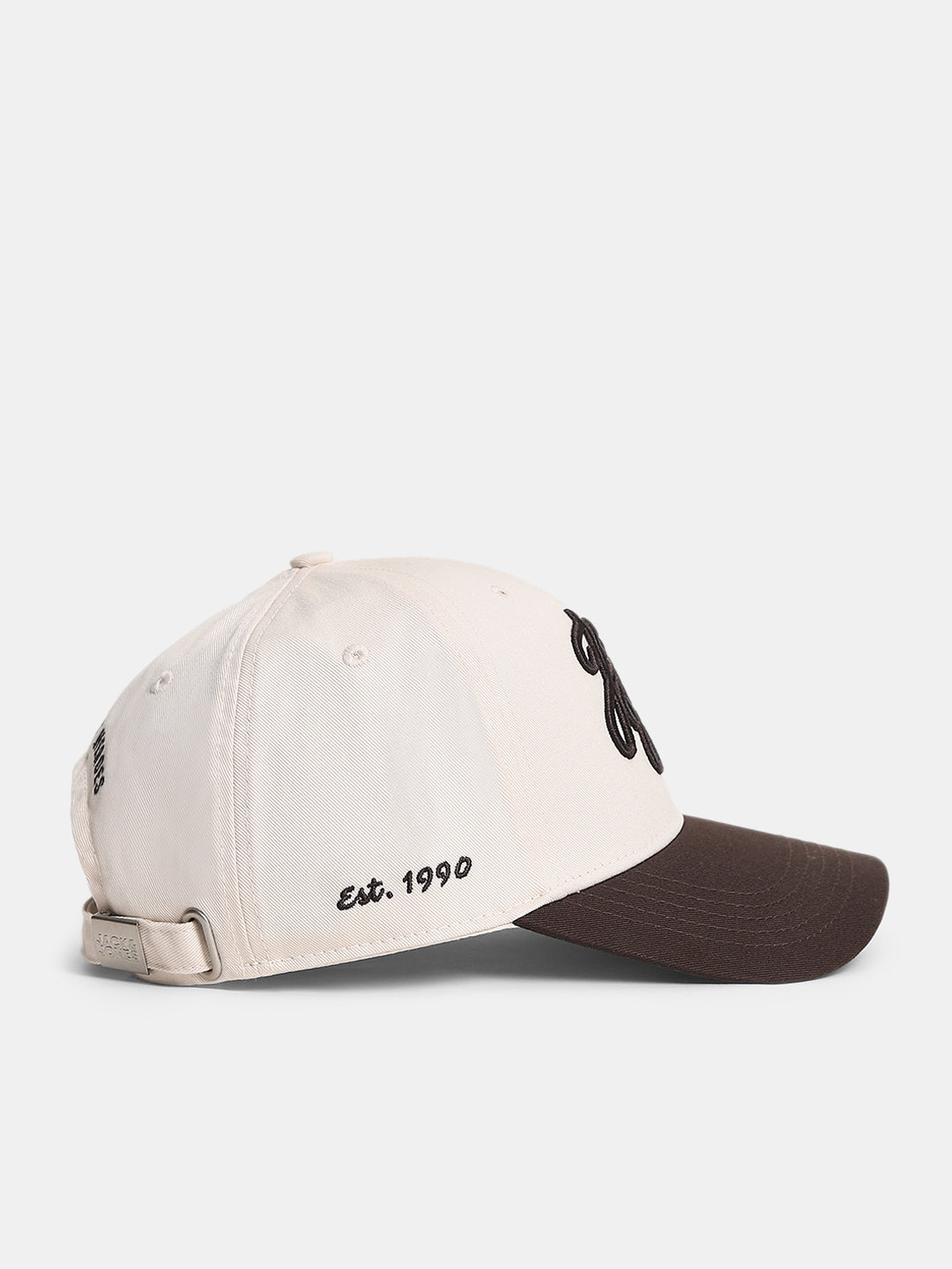 Brown Logo Print Colourblocked Cap
