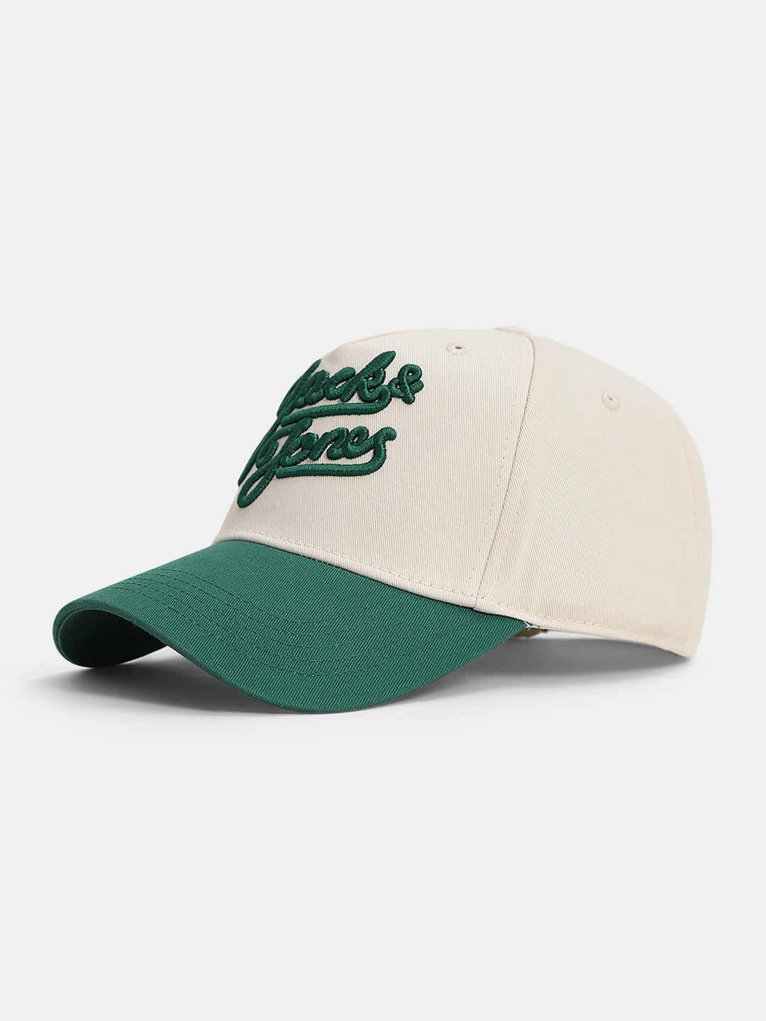 Green Colourblocked Baseball Cap