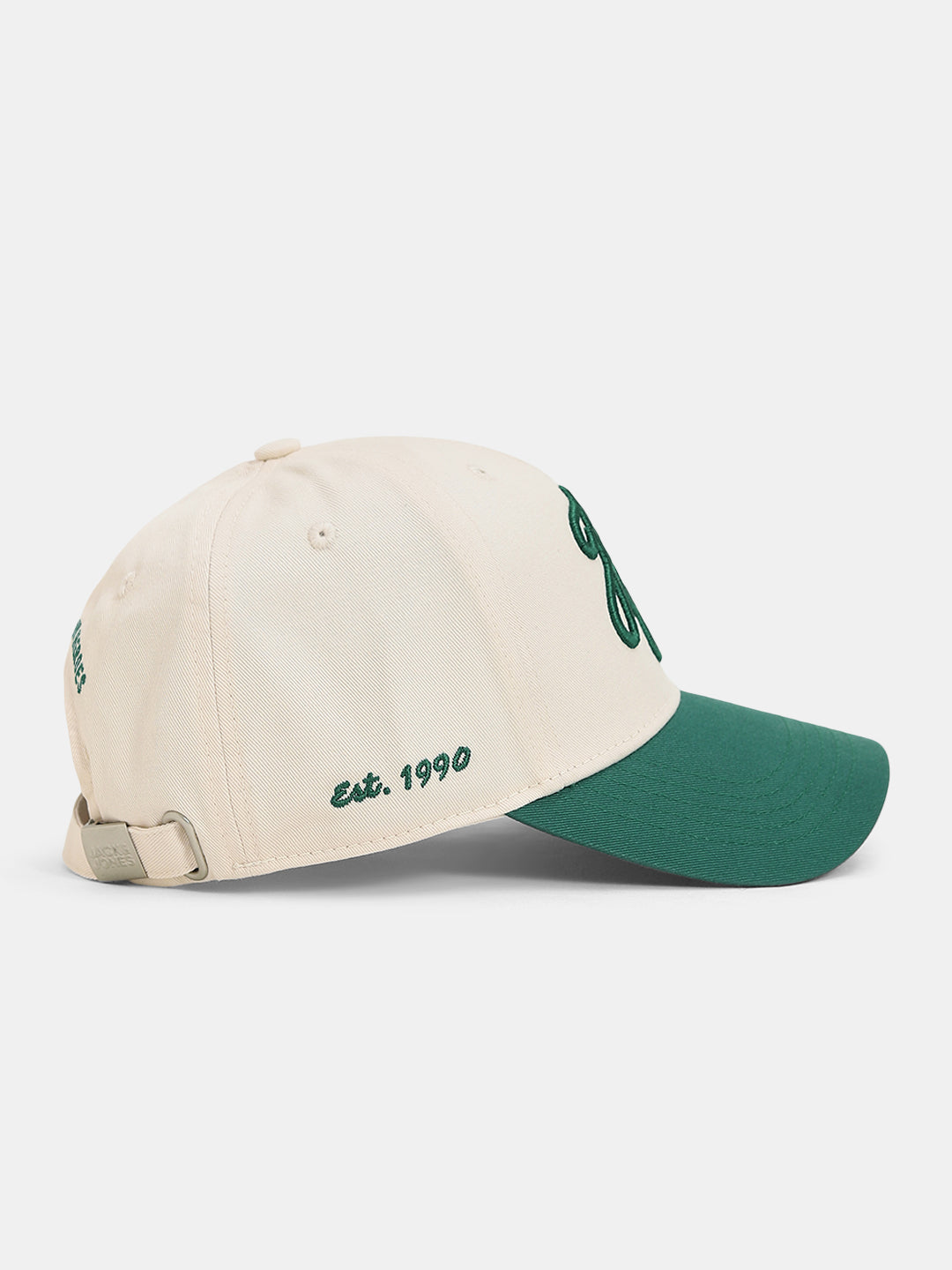 Green Colourblocked Baseball Cap