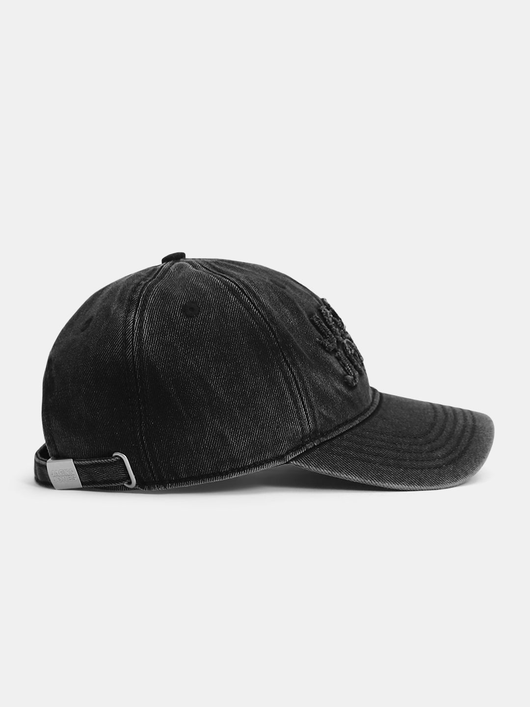 Black Ripped Denim Cap