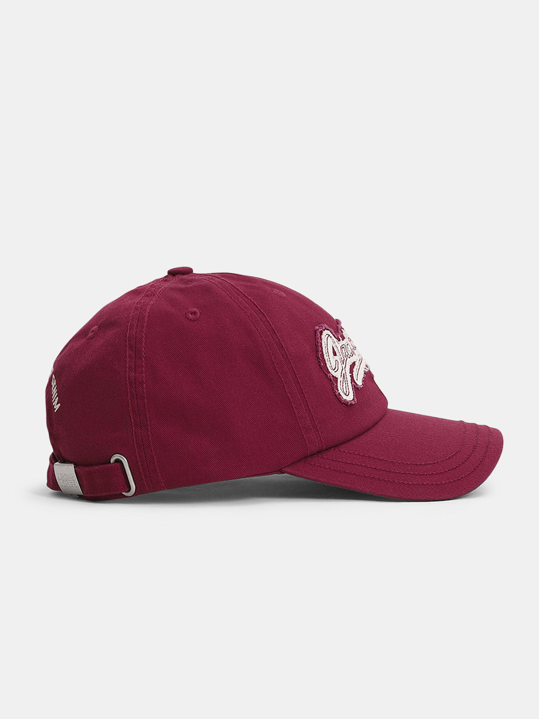 Maroon Ripped Logo Baseball Cap