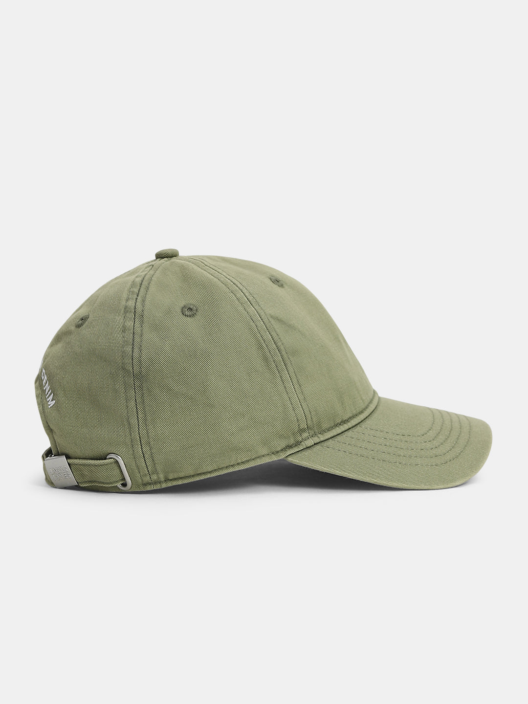 Green Logo Denim Baseball Cap