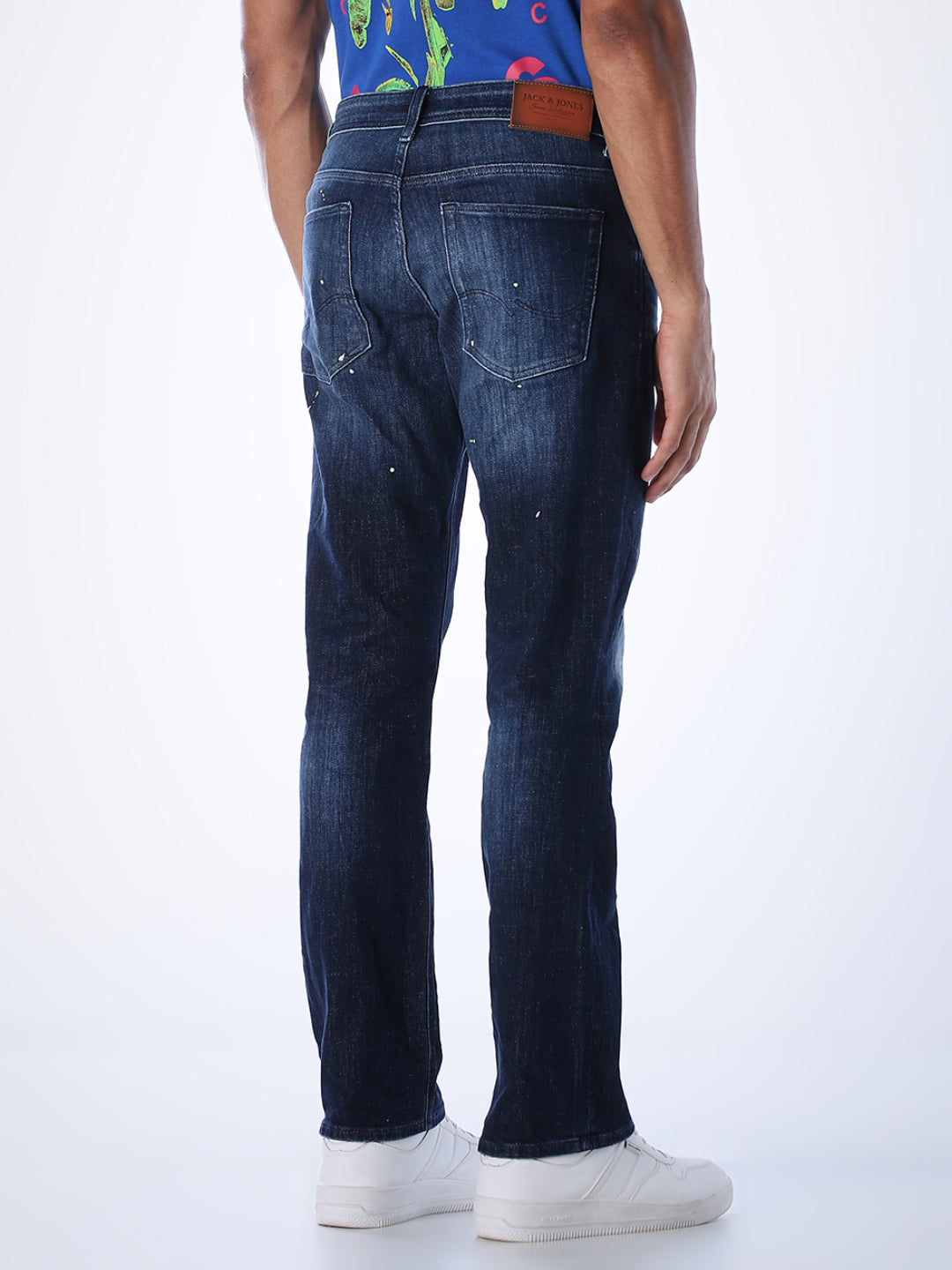 Mildly Distressed Regular Fit Jeans