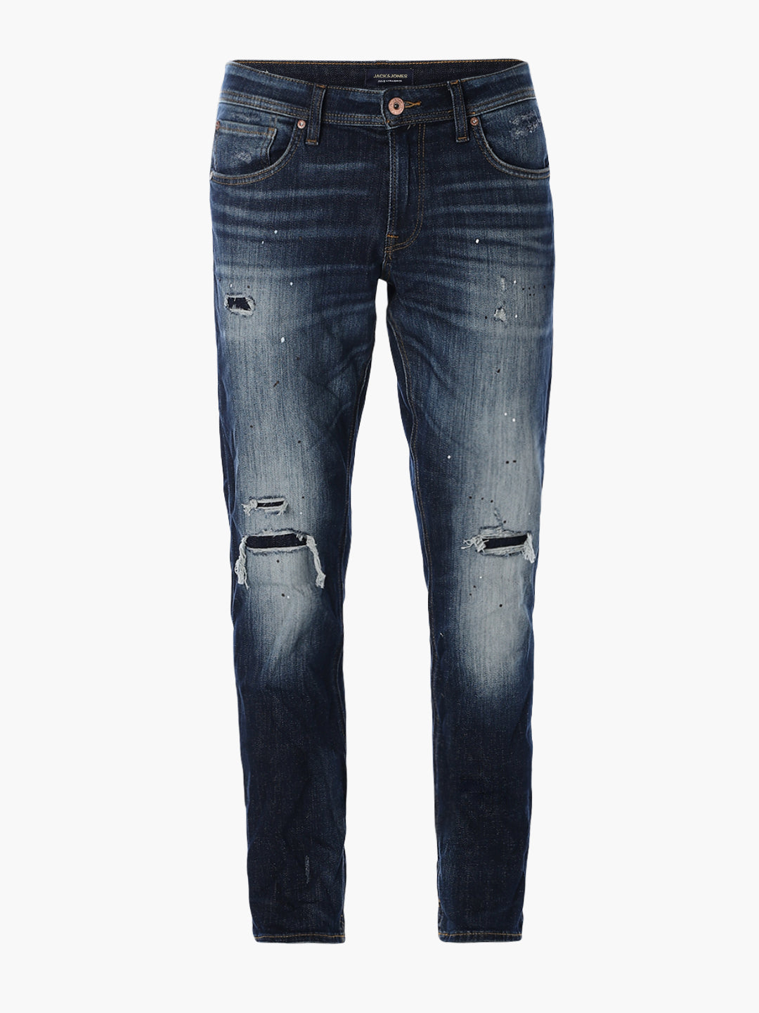 5 Pocket Distressed Glenn Slim Fit Jeans