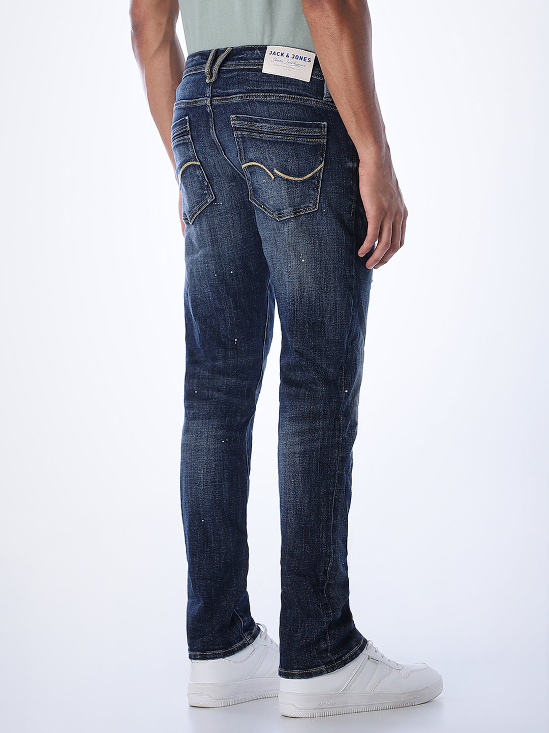 Heavily Distressed Glenn Slim Fit Jeans