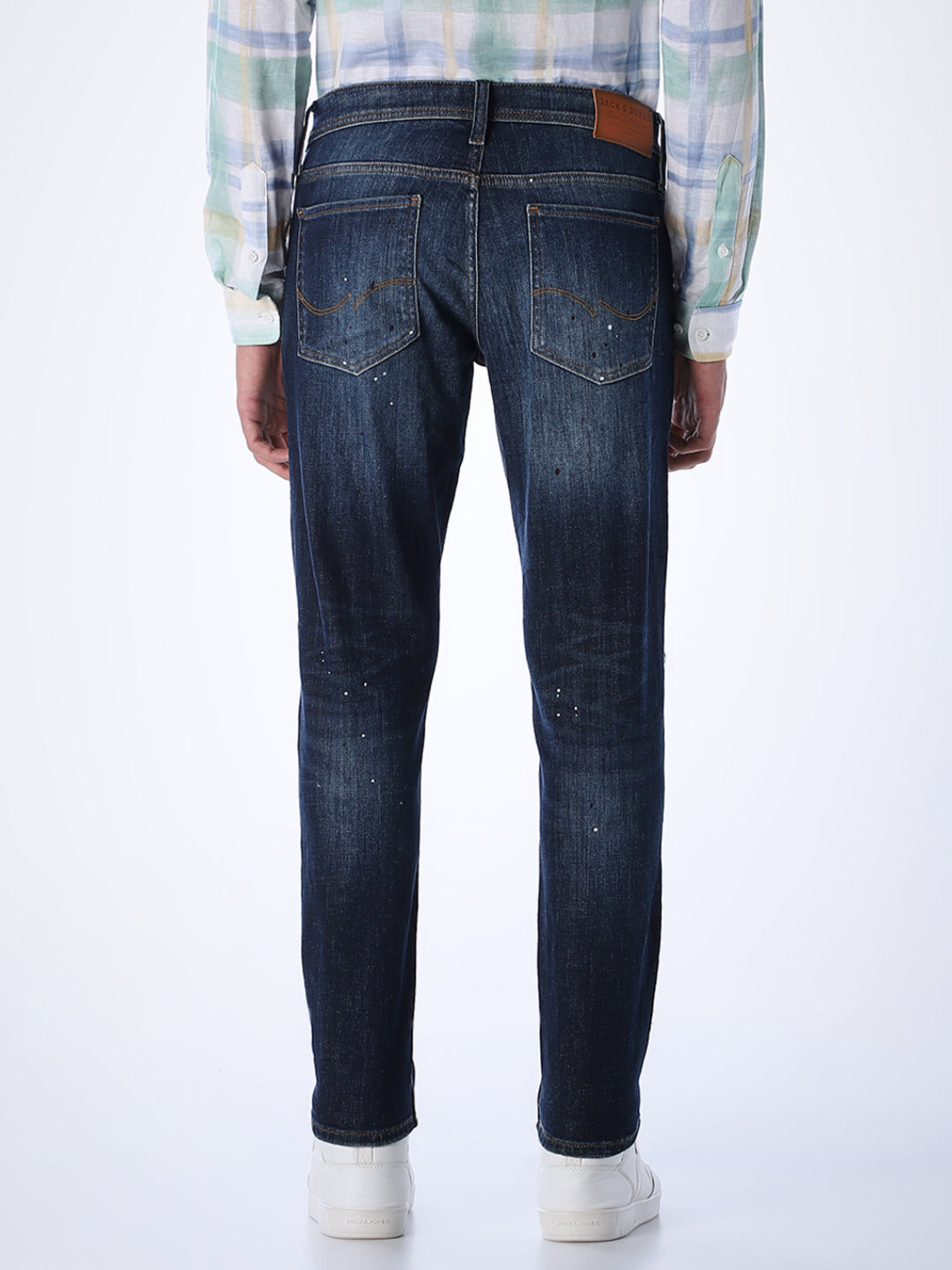 Heavily Distressed Slim Fit Jeans