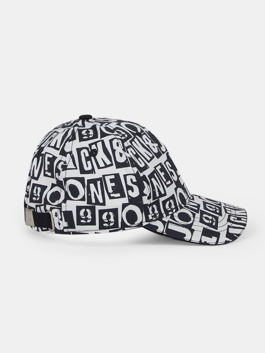 Boys Black & White Printed Cap