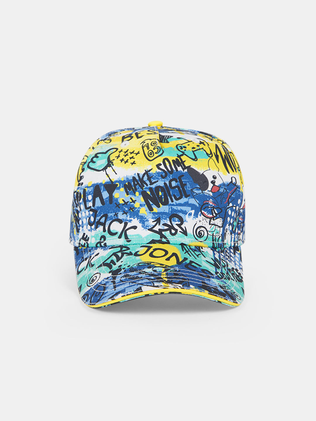 Boys Blue Graphic Print Cap