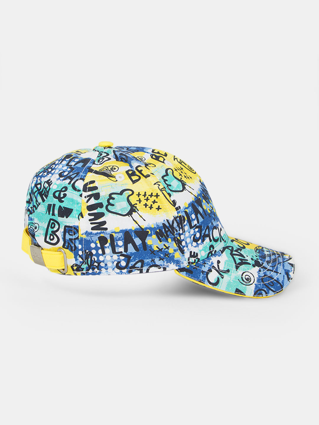 Boys Blue Graphic Print Cap