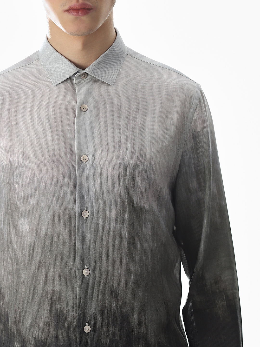 Ombre Tencel Blend Shirt