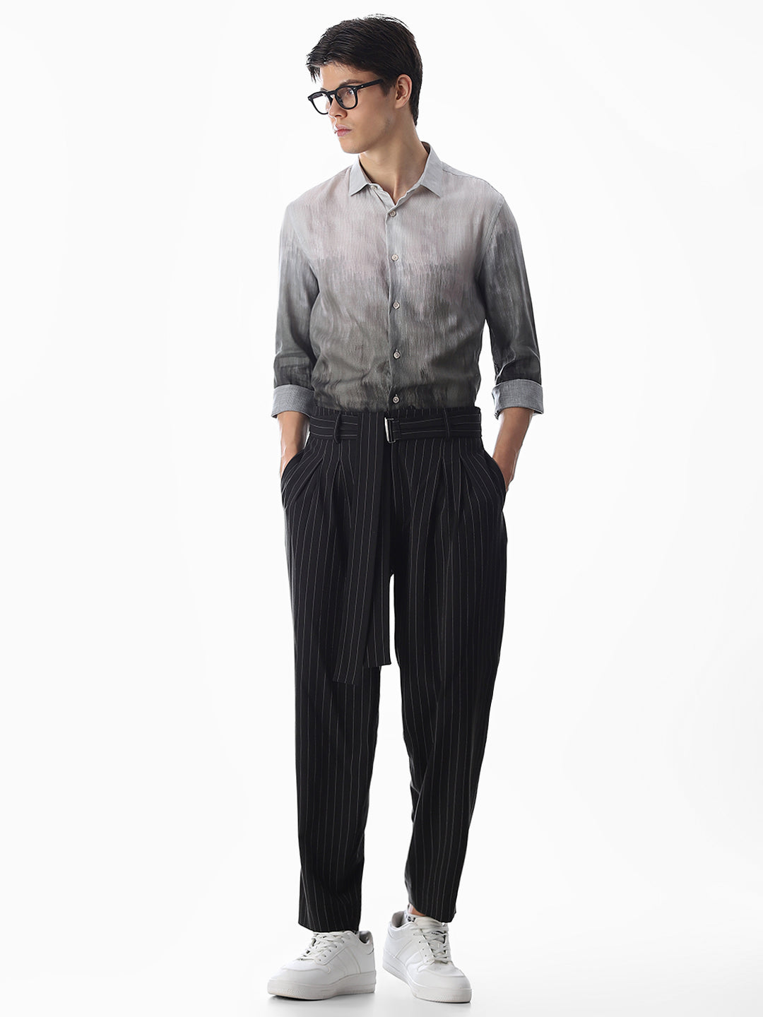 Ombre Tencel Blend Shirt