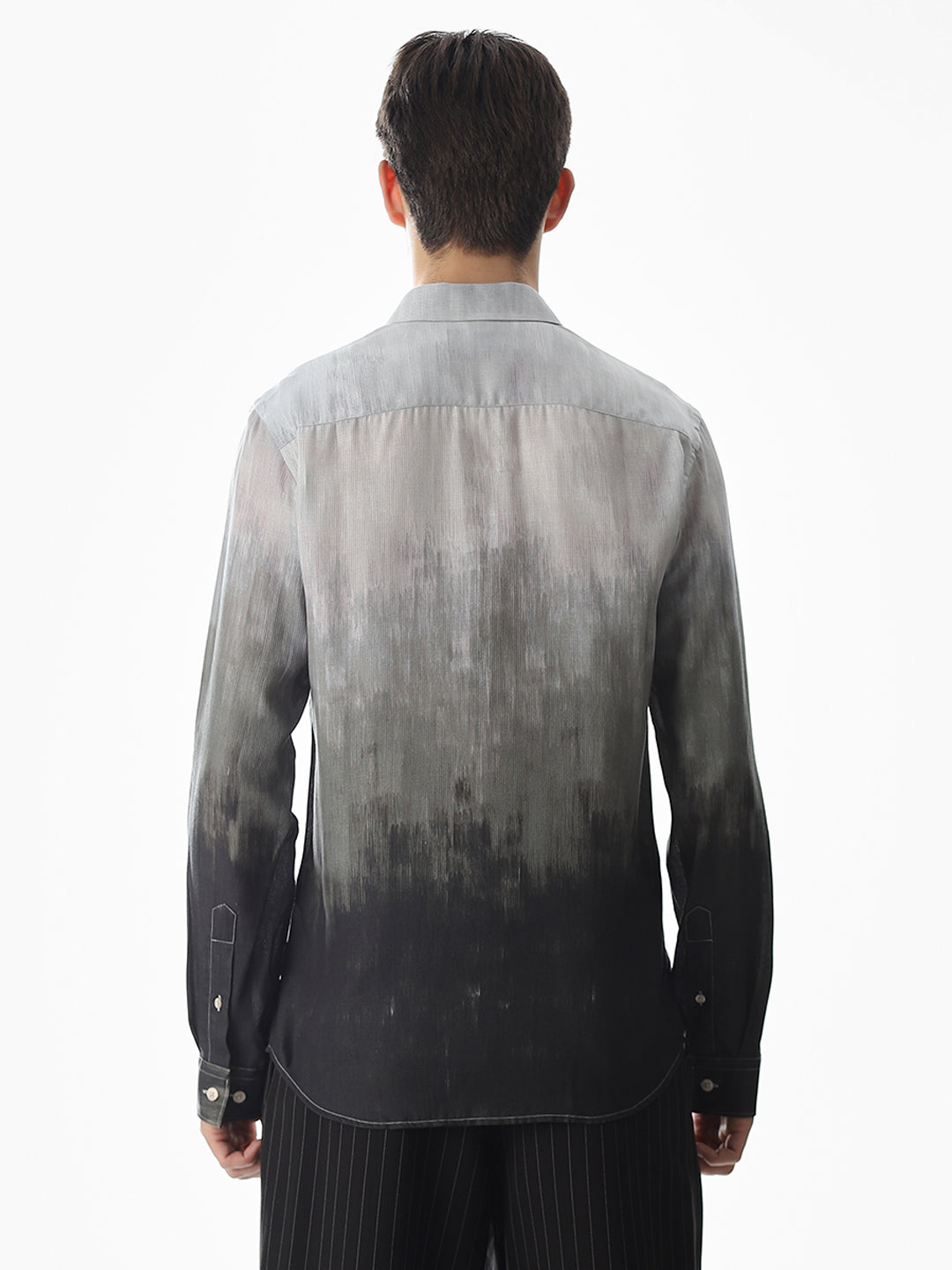 Ombre Tencel Blend Shirt