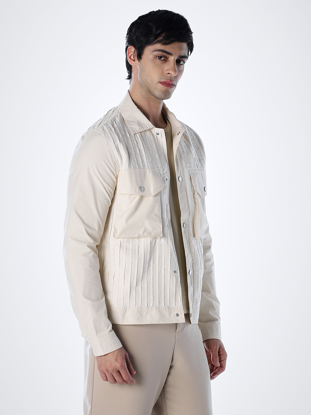 Oversized Chest Pockets Utility Jacket