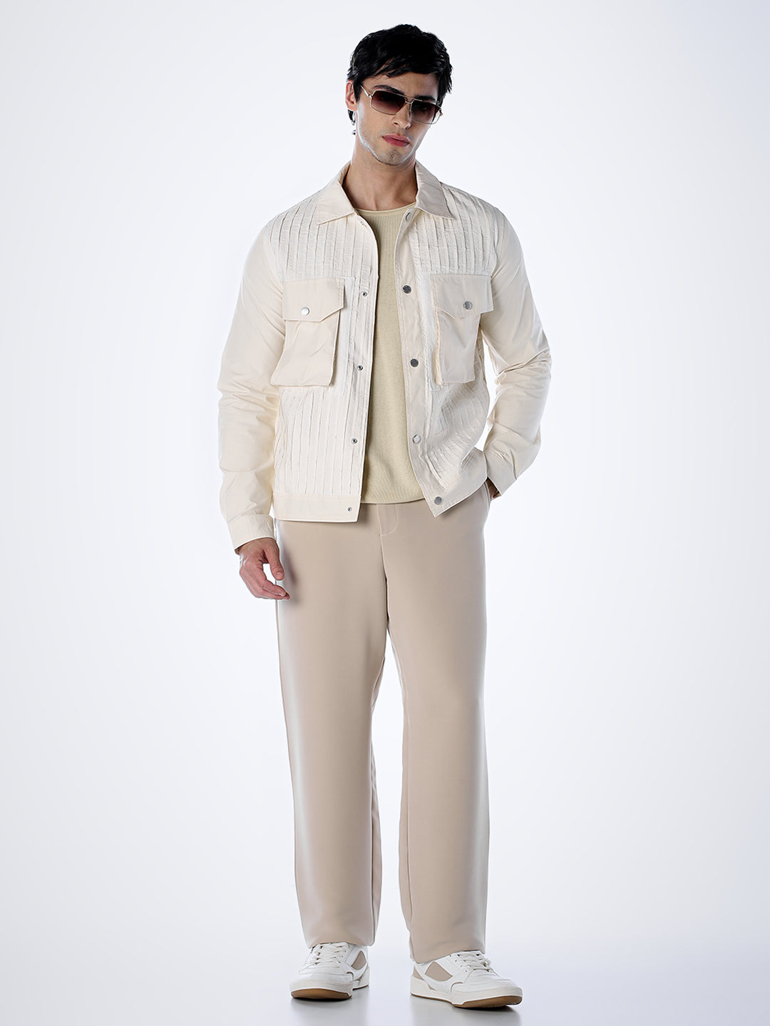 Oversized Chest Pockets Utility Jacket