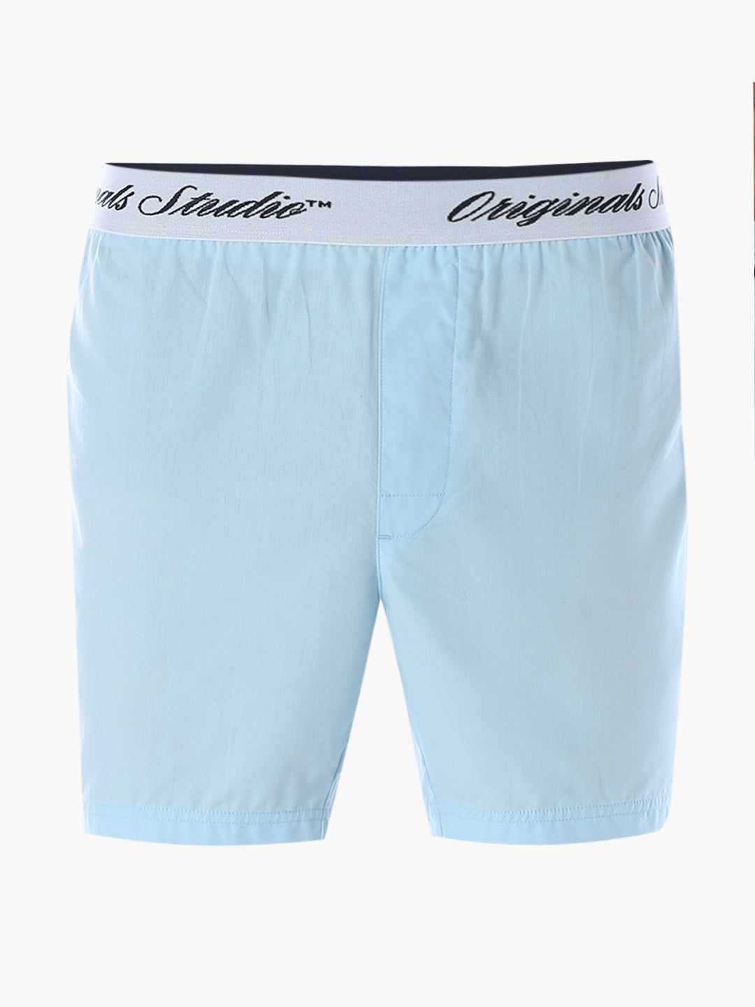Light Blue Logo Waistband Boxers