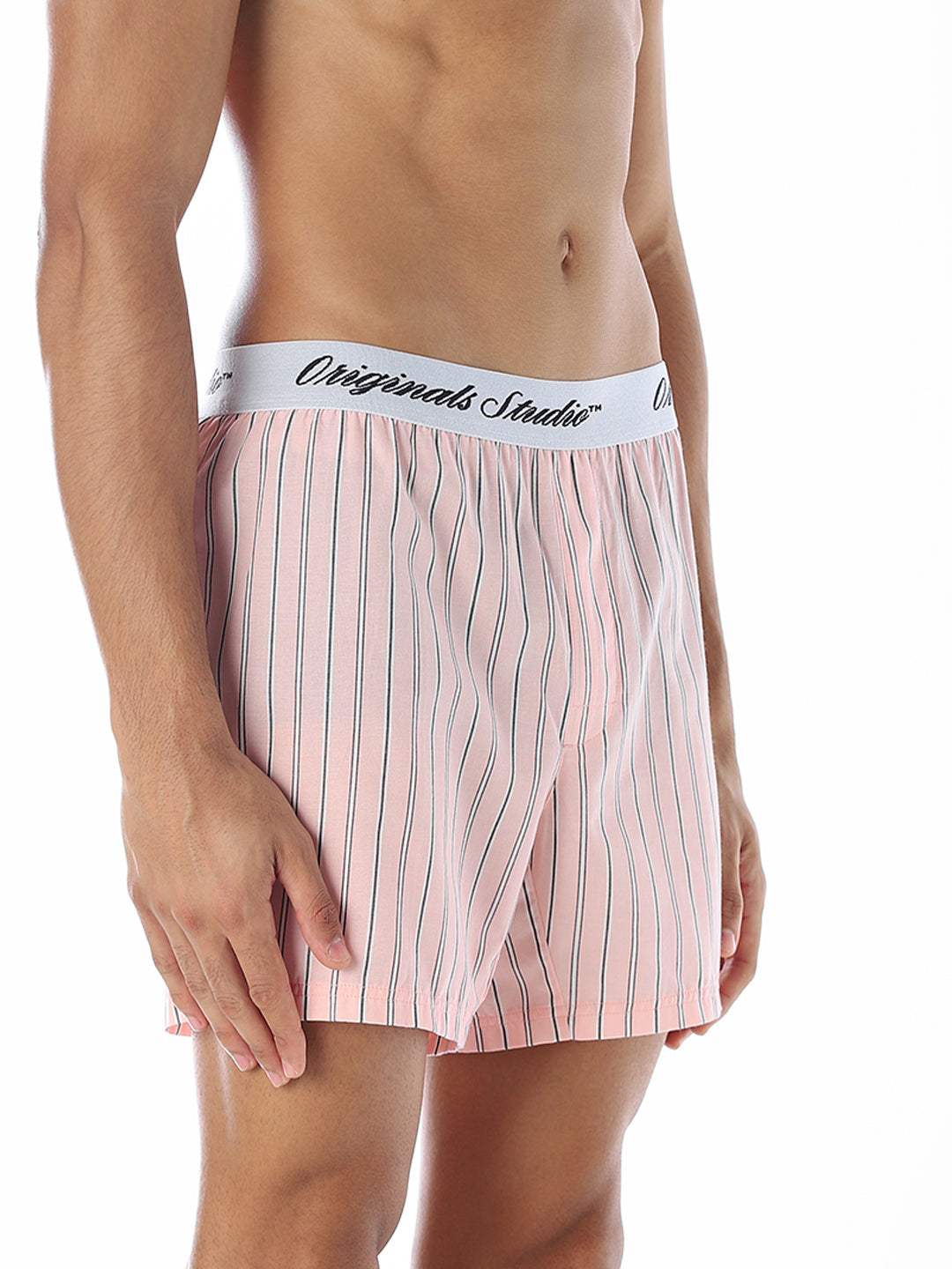 Pink Striped Boxers