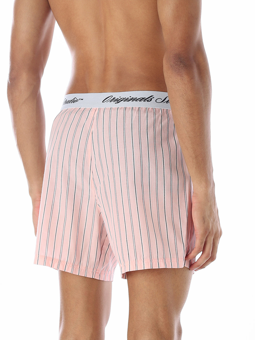Pink Striped Boxers
