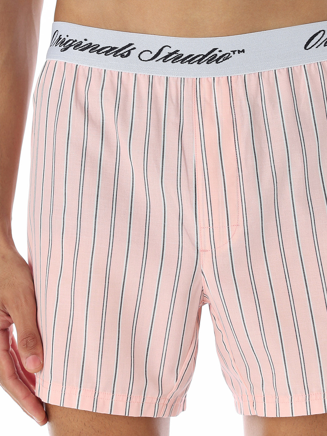 Pink Striped Boxers