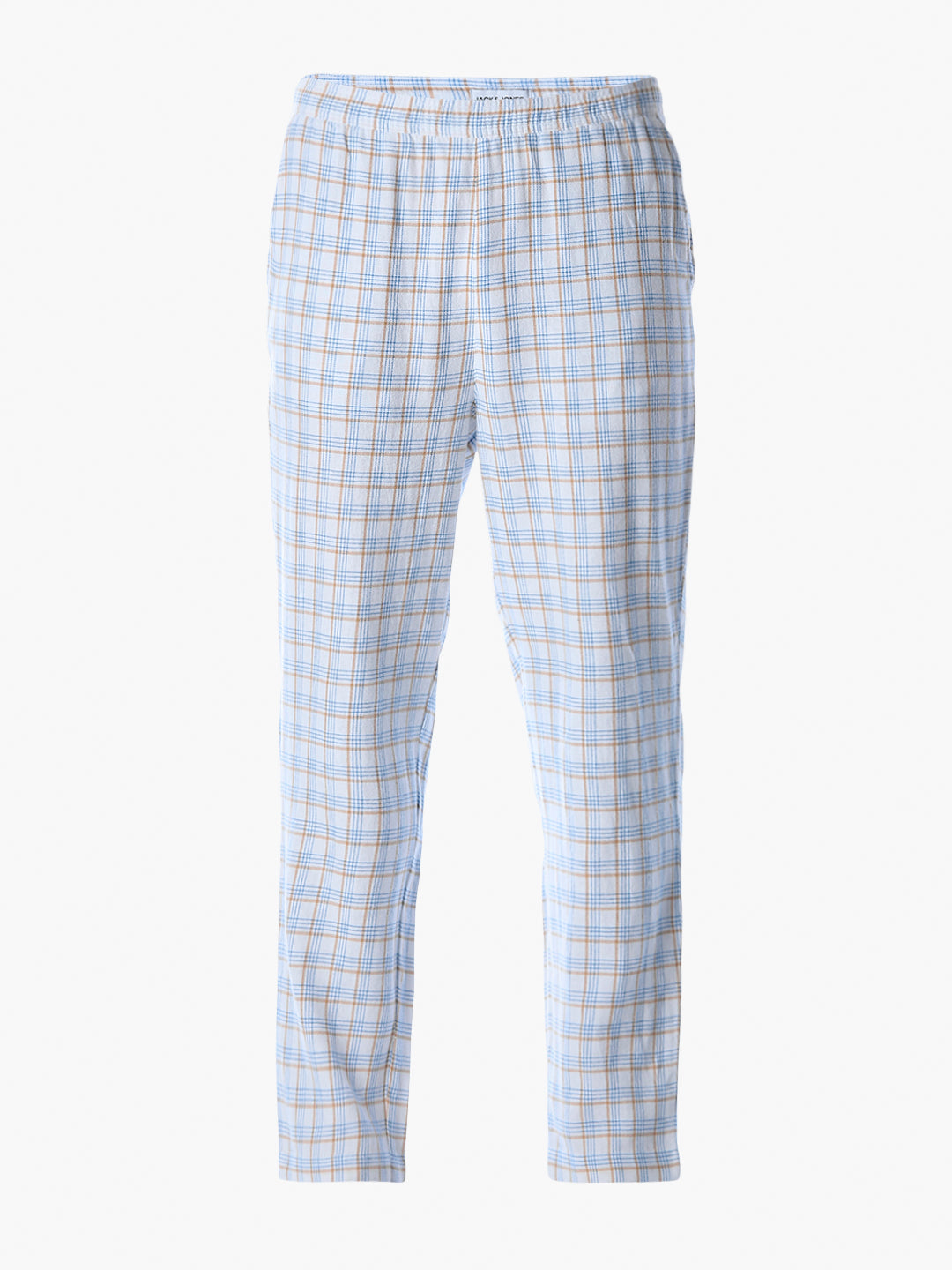 Check Cotton Pyjamas - White