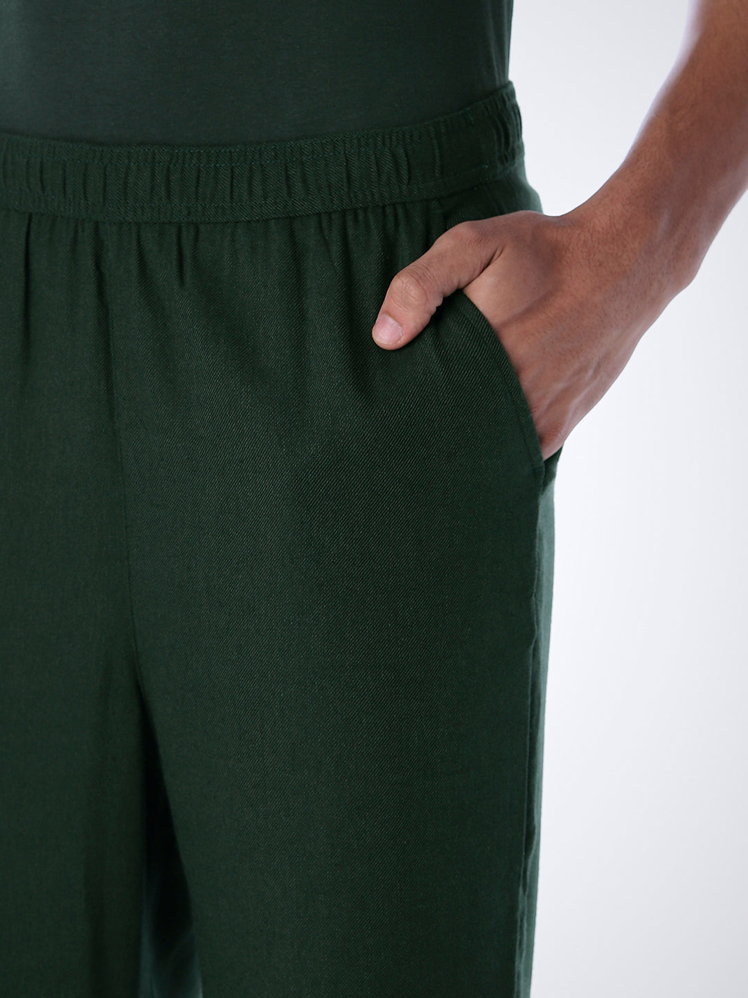 T-Shirt & Pant Loungewear Set - Dark Green