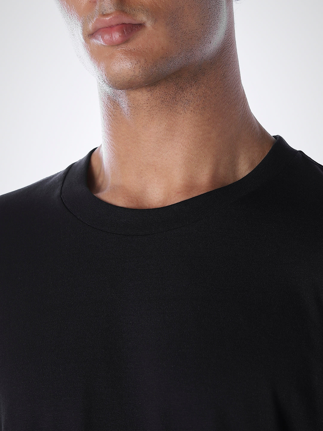 T-Shirt & Shorts Loungewear Set - Black