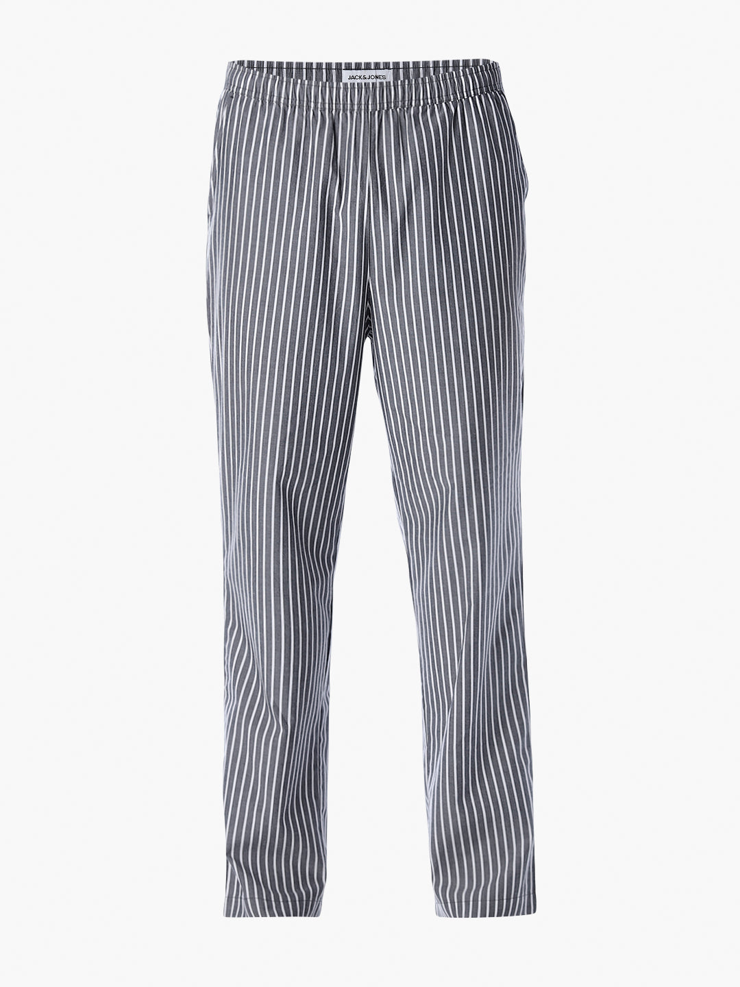 Grey Striped Shirt & Pyjama Set