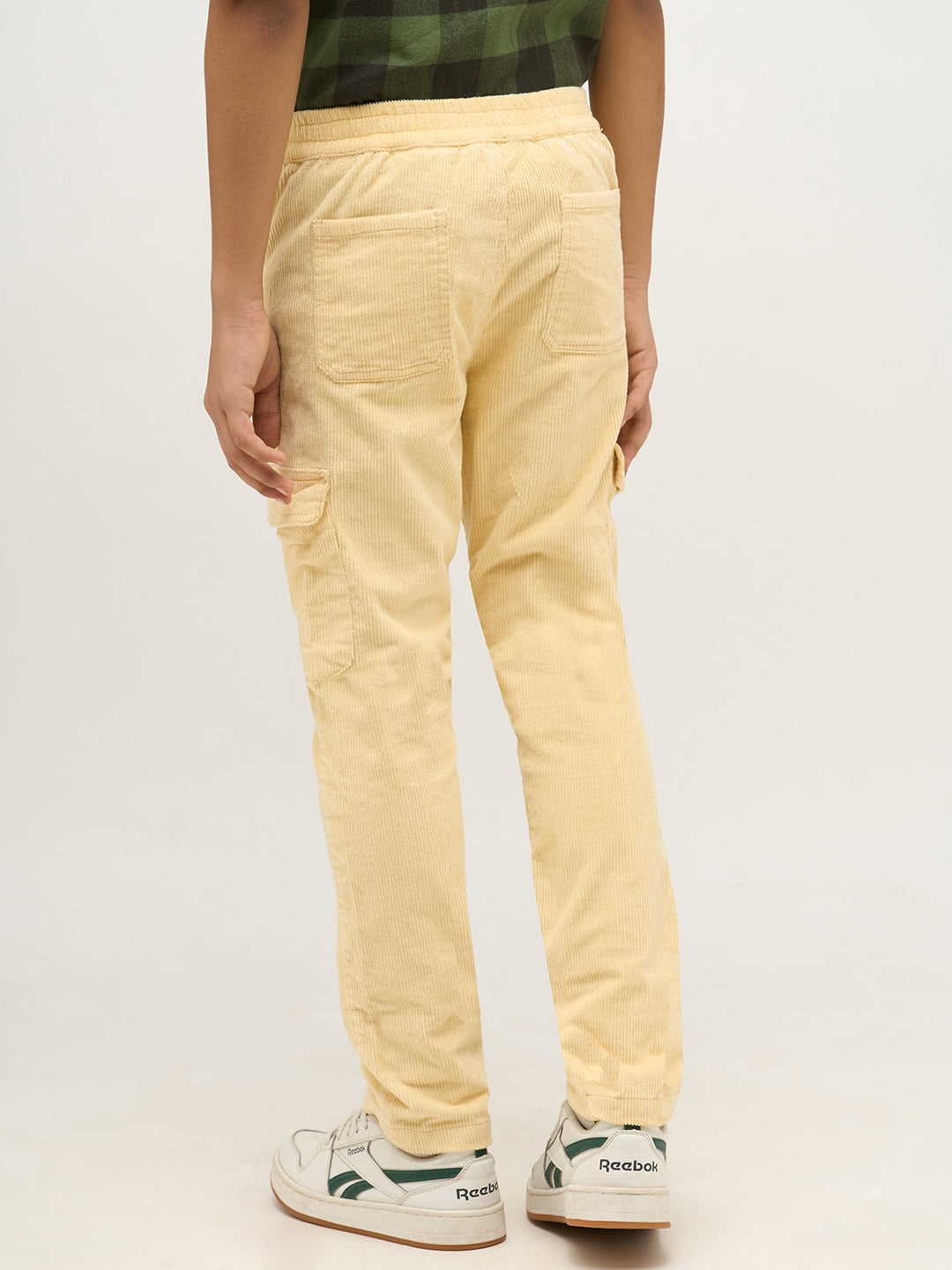 Boys Beige Corduroy Pants