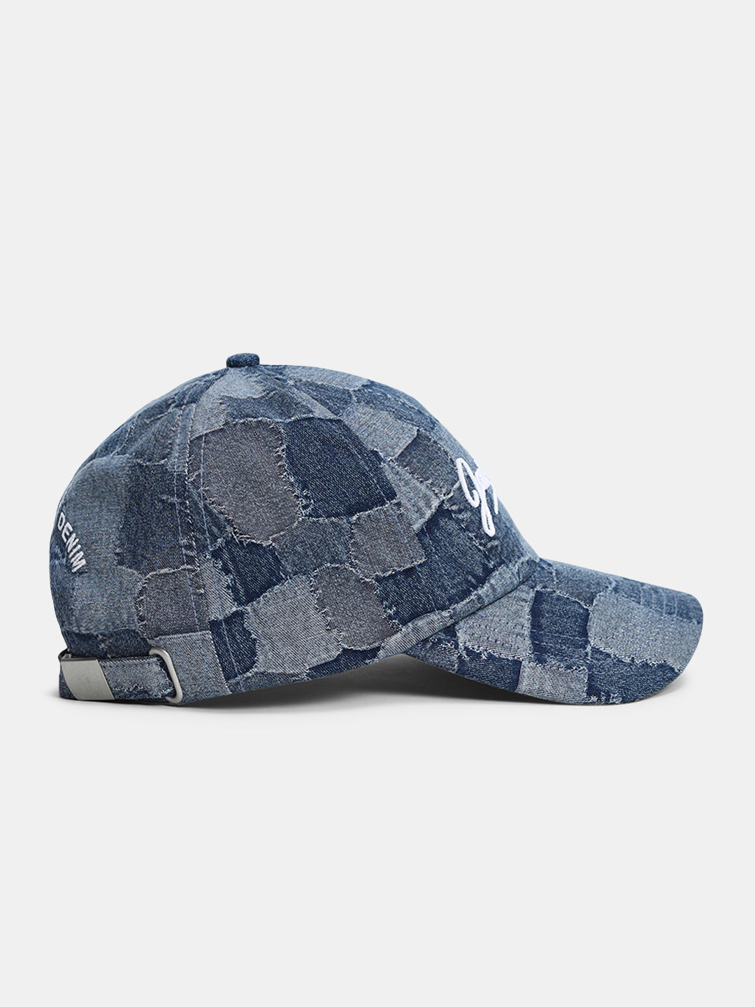 Jacquard Logo Print Denim Cap