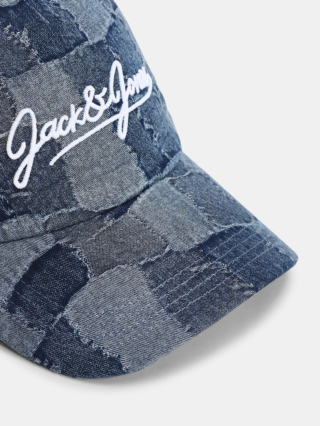 Jacquard Logo Print Denim Cap