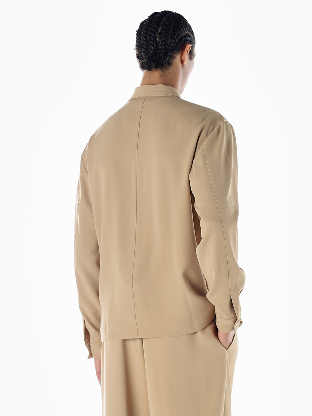 Zip-Through Oversized Shirt