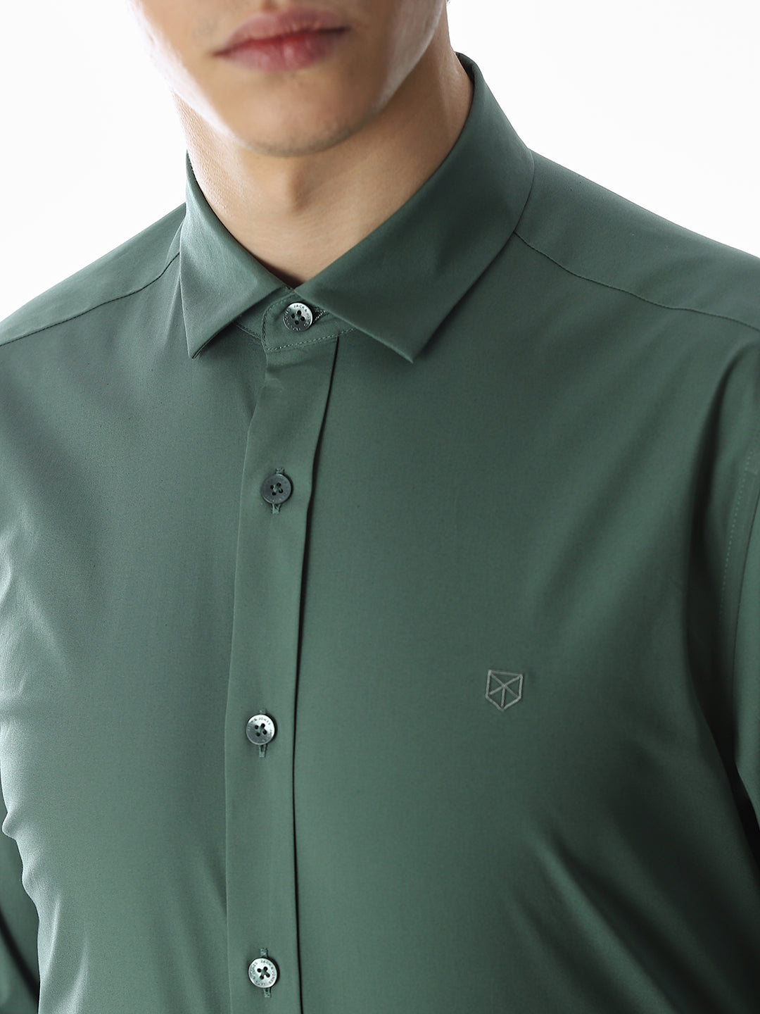 Poplin Stretch Slim Fit Shirt