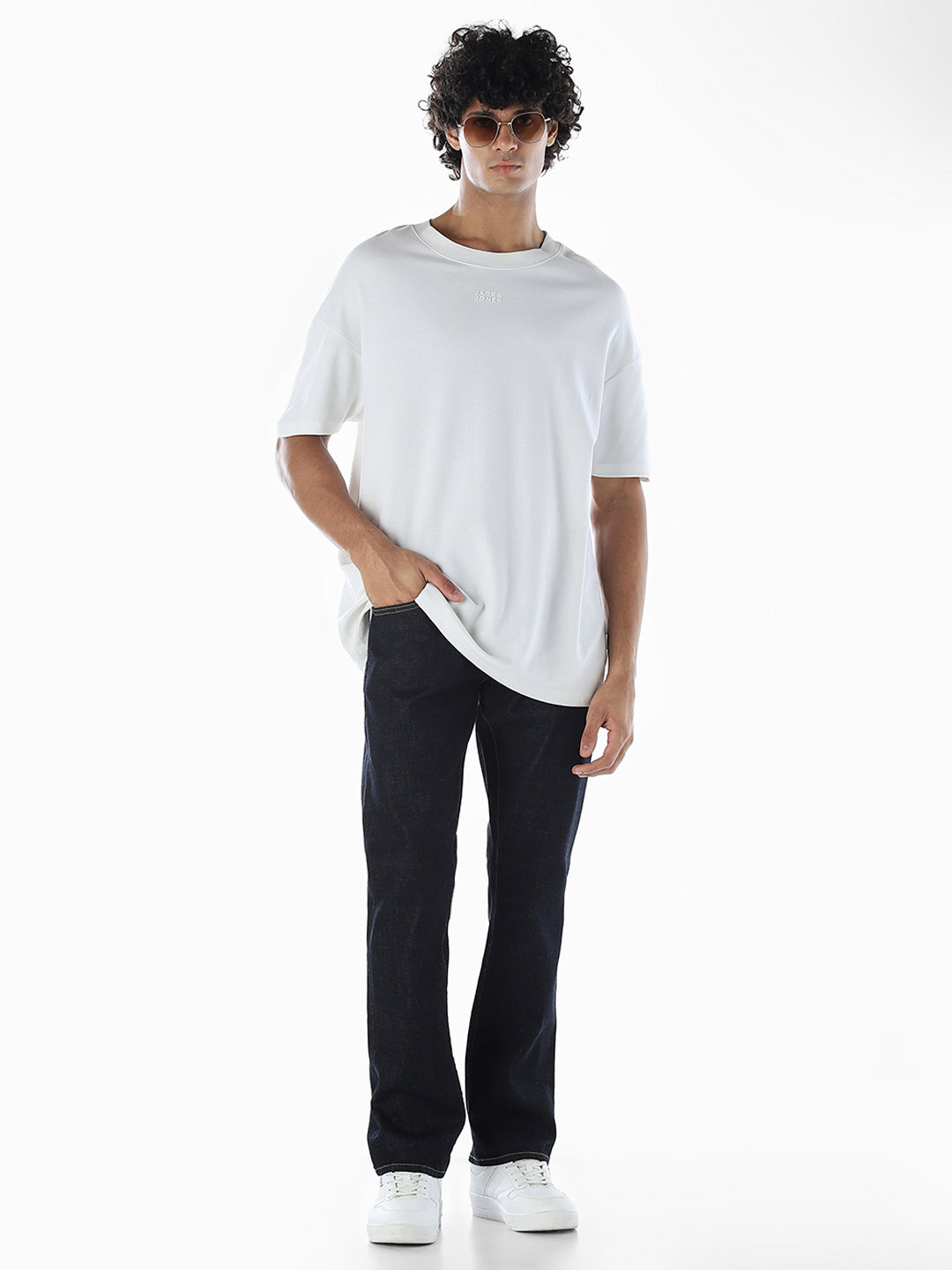 5 Pocket Contrast Stitch Regular Fit Jeans