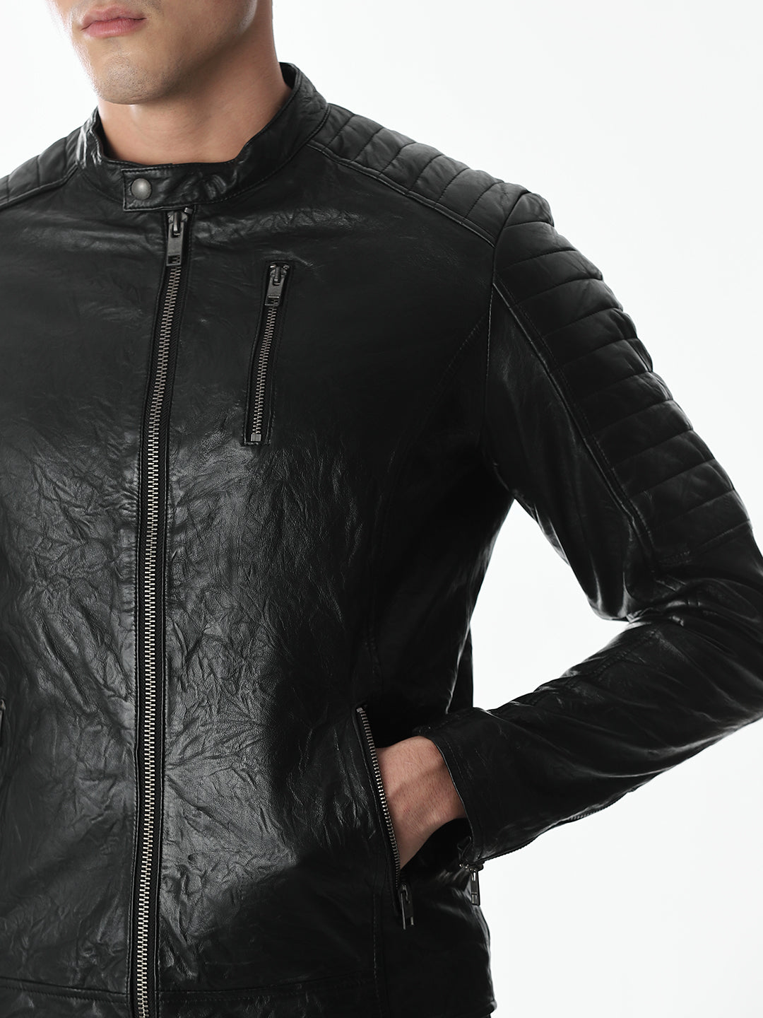 Black Norway Premium Leather Jacket