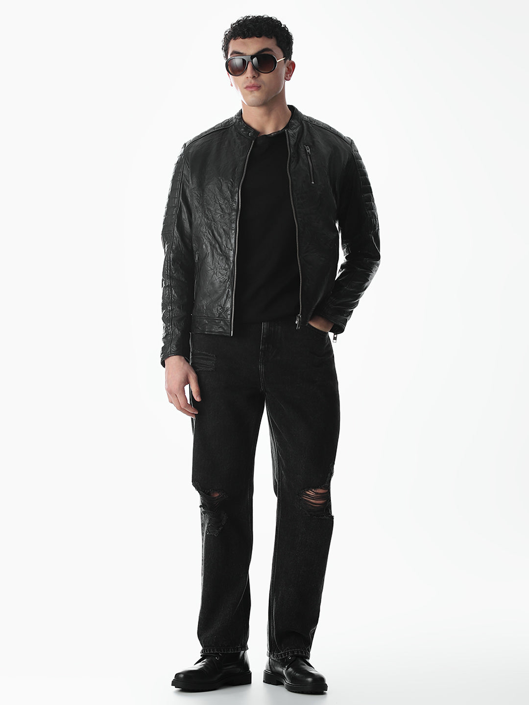 Black Norway Premium Leather Jacket