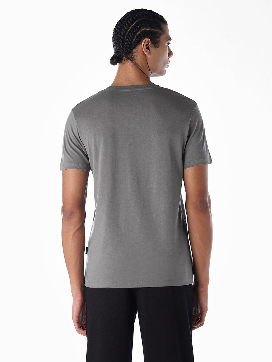 Cotton Regular Fit T-shirt - Grey