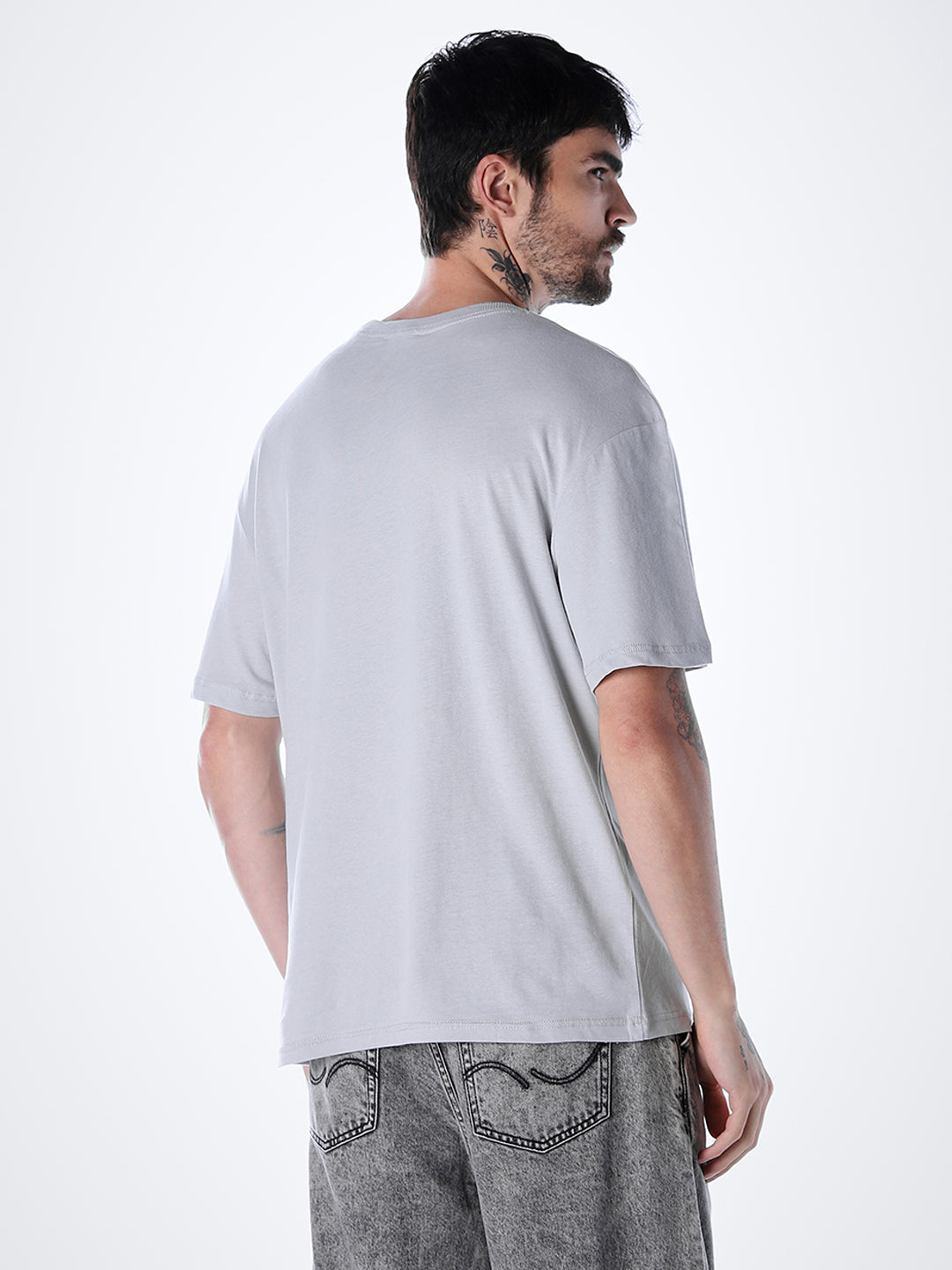 Classic Twill Crew Neck T-shirt - Grey