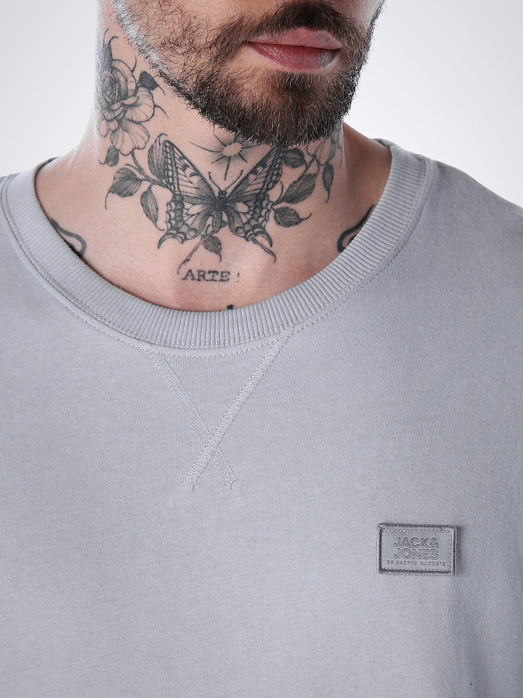 Classic Twill Crew Neck T-shirt - Grey