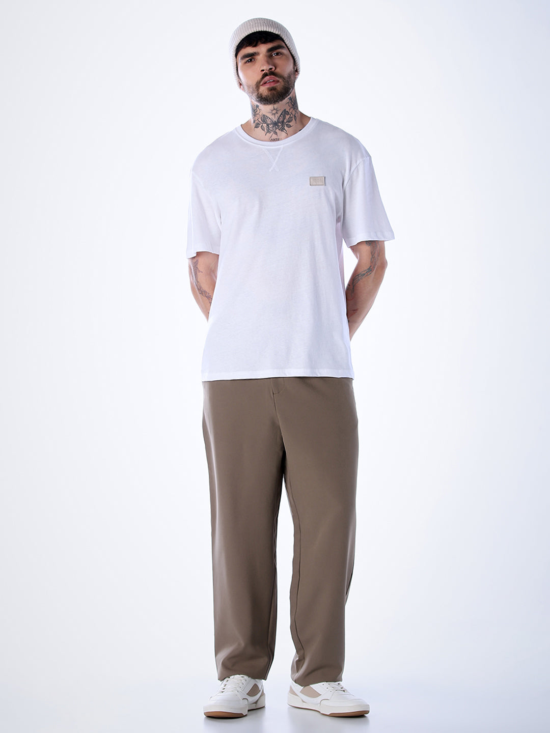 Classic Twill Crew Neck T-shirt - White