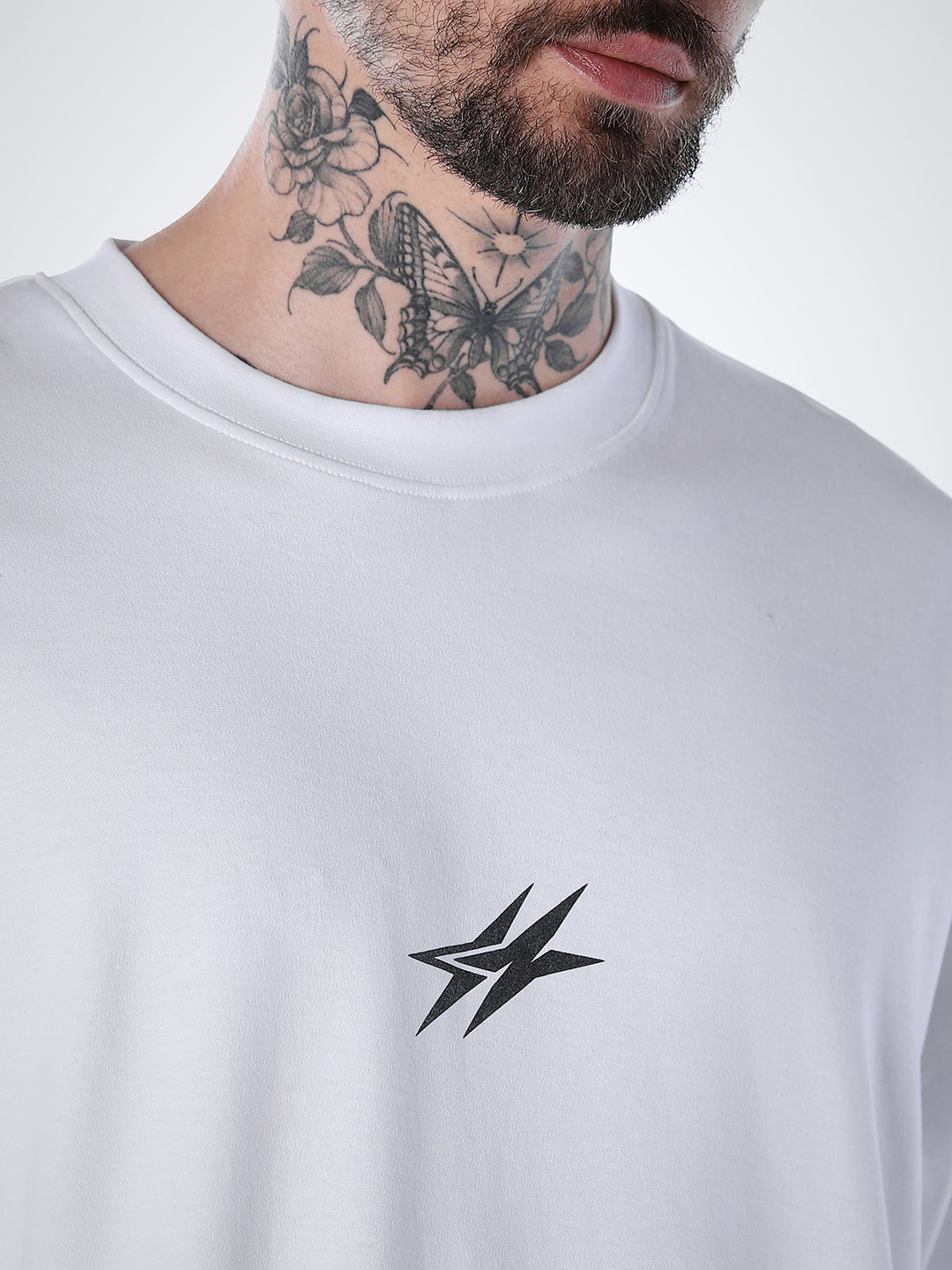 Graphic Print Cotton T-shirt - White