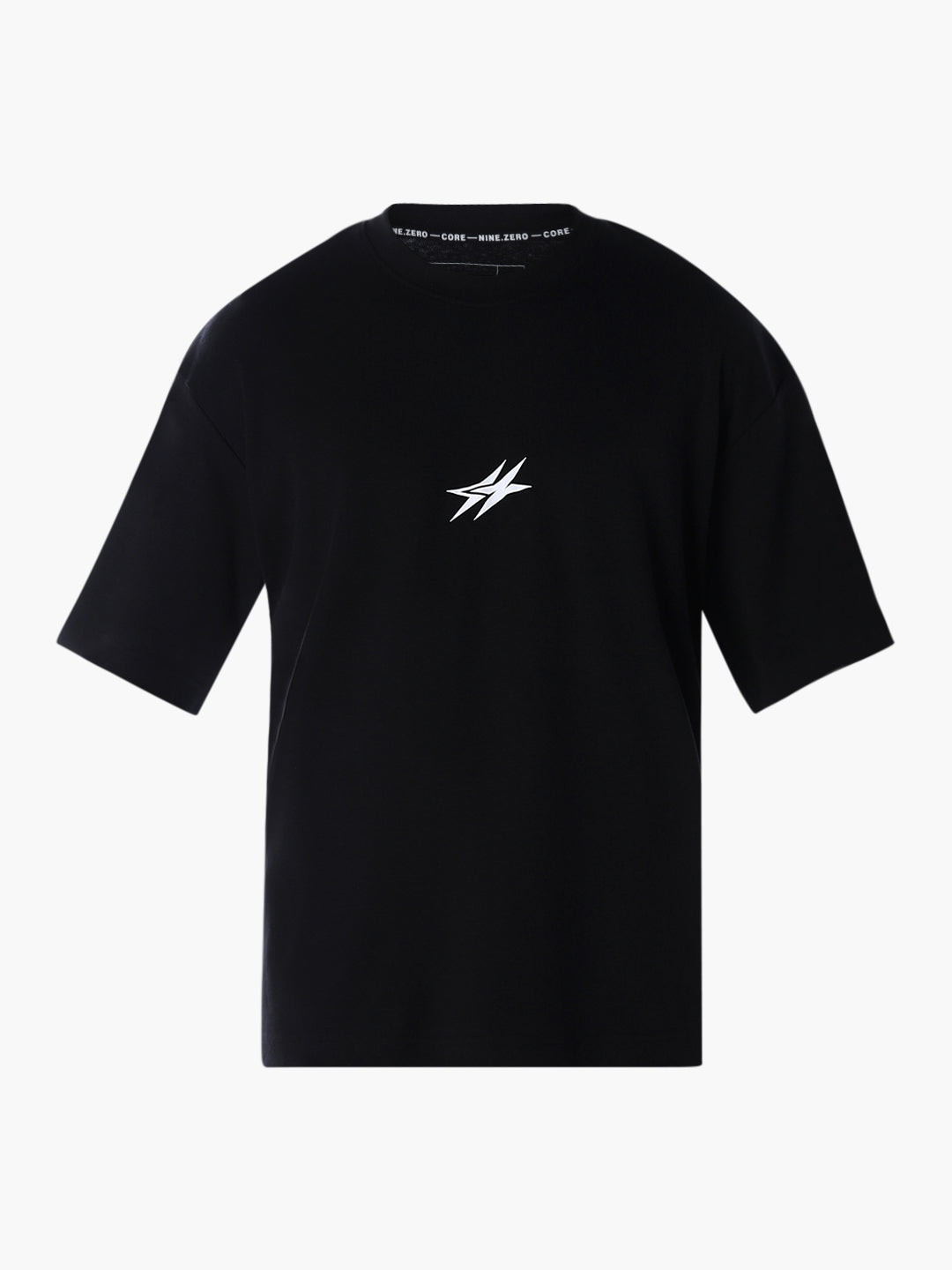 Graphic Print Cotton T-shirt - Black